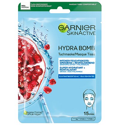 gesichtspflege gesichtspflege marken hydrabomb hydra bomb tuchmaske granatapfel